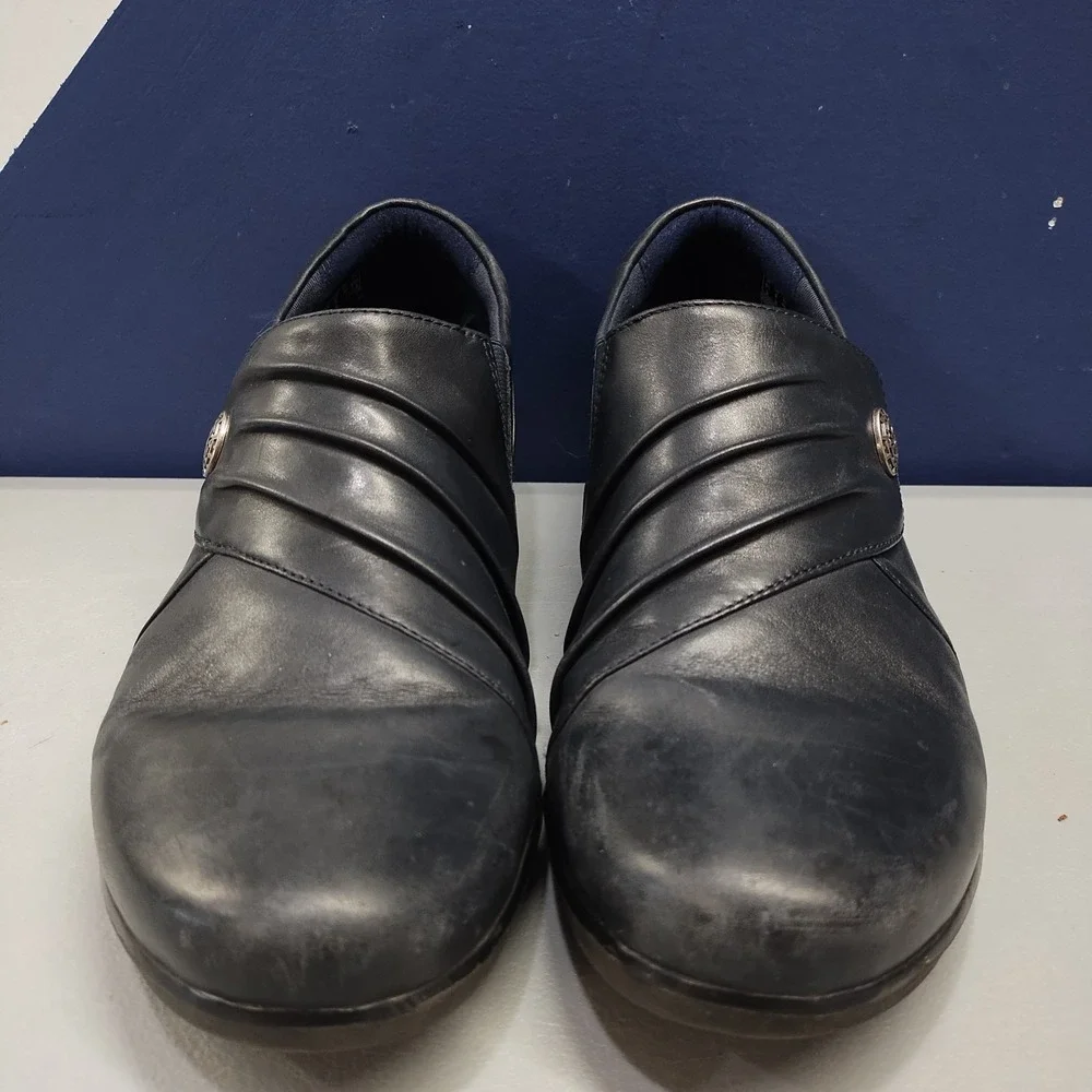 Bostonian Classics Dress Shoes Mens Size 10M Black Leather Almond Toe Lace Up